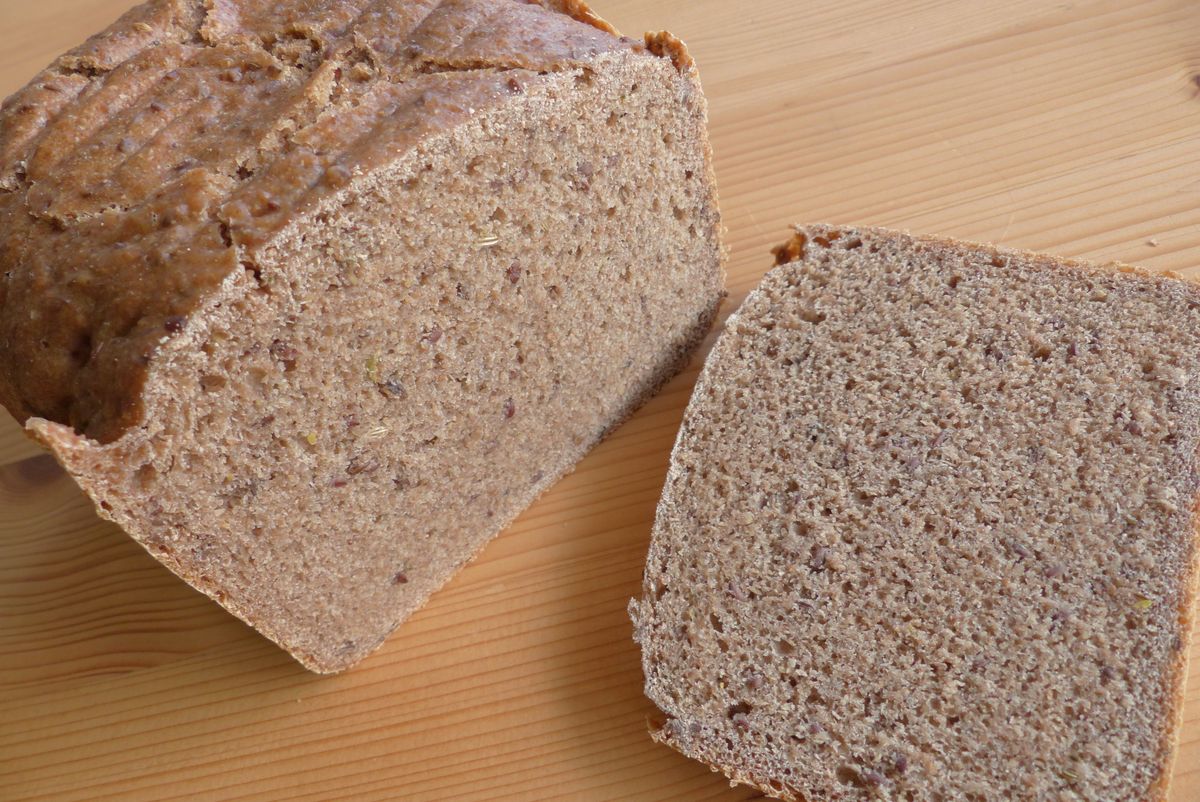 Brot mit Joghurt und Backpulver