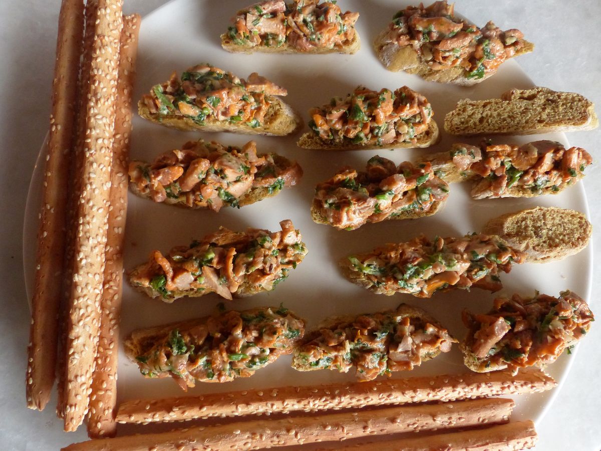 Crostini mit Pilzen