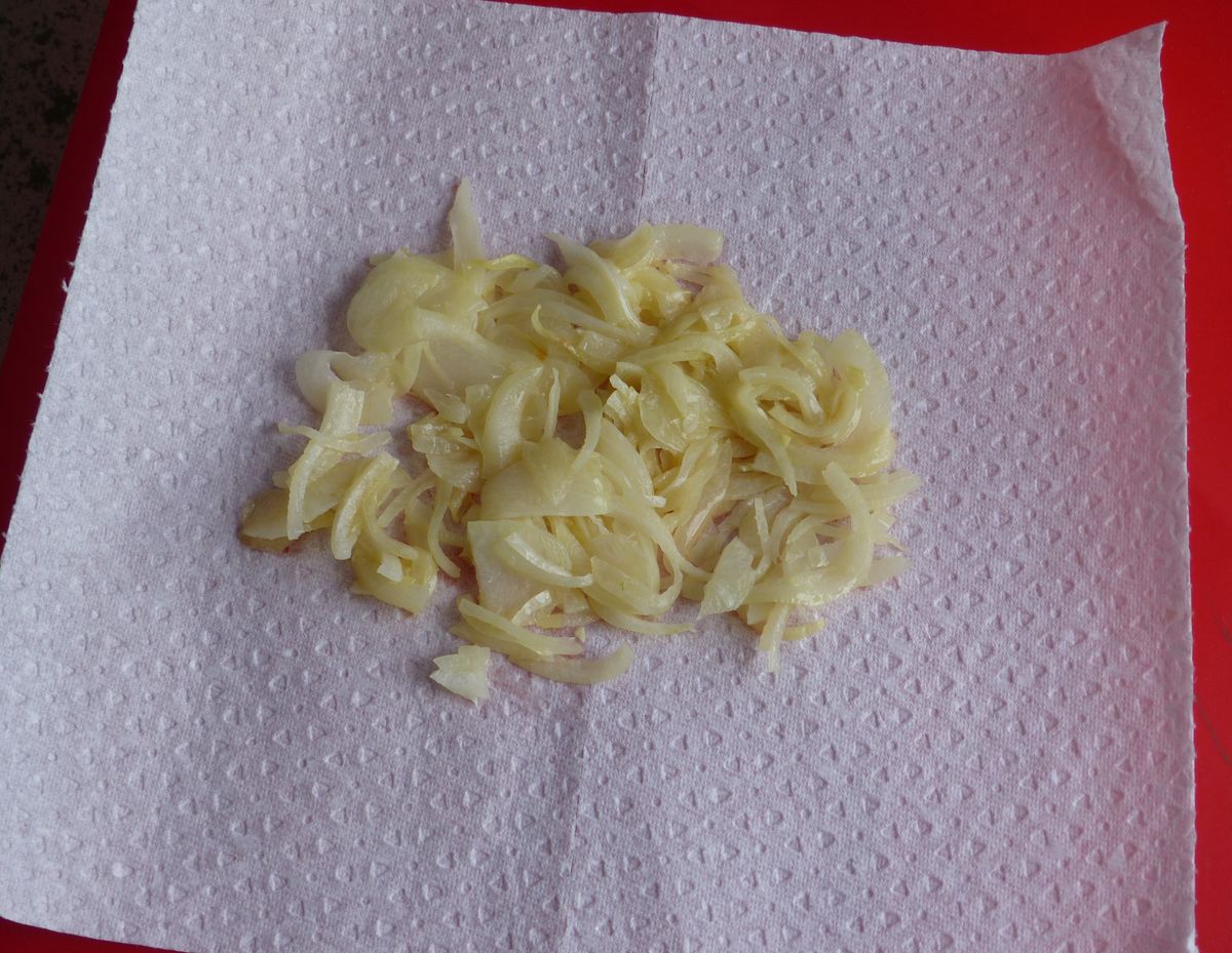 Zwiebelauflage