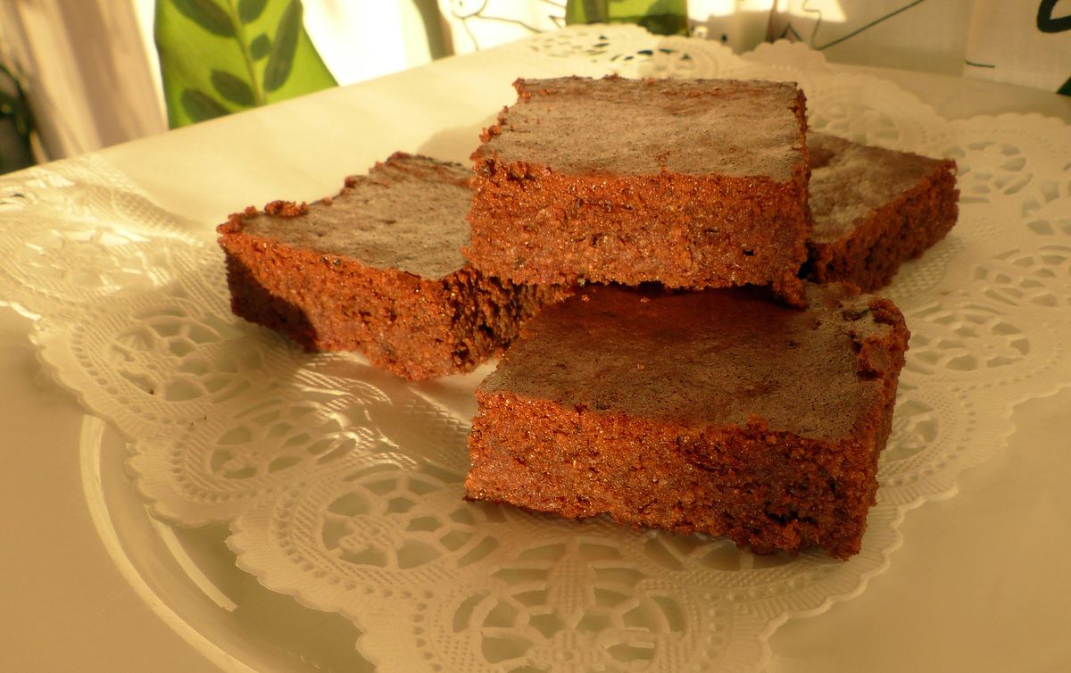 Brownies mit Schokolade und Roter Bete